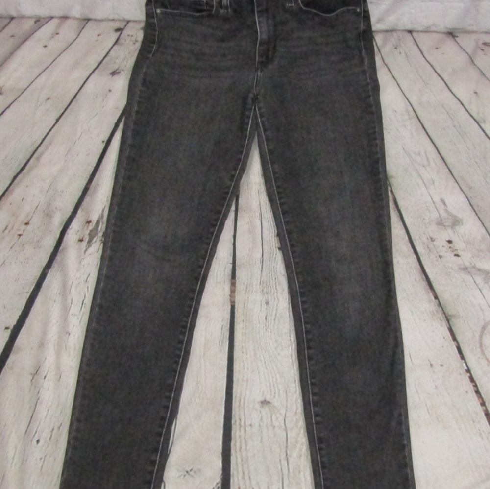 Levi's 721 Grey High Rise Skinny Jeans 28 28x30 Awesome Gray Jeans